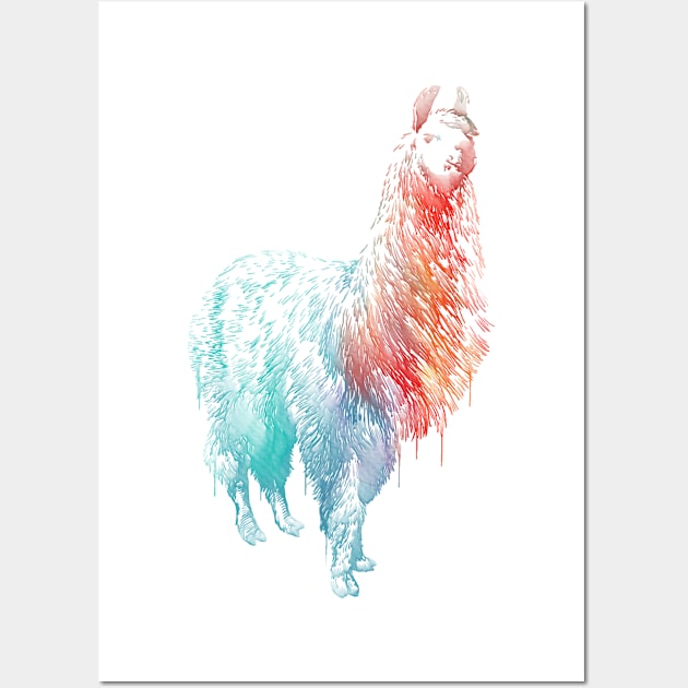 Alpaca Wall Art by erzebeth